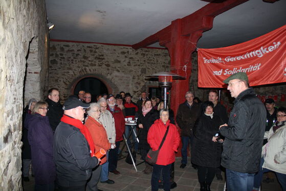 Landrat Joachim Arnold erläuterte das Kreis-SPD-Programm