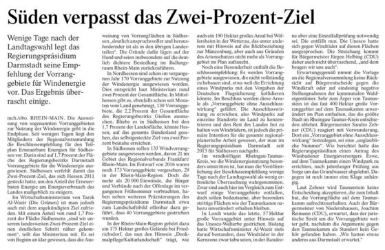 Ausschnitt FAZ vom 08.11.2018